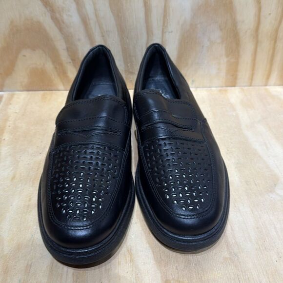 Men's ROHDE Casual Black Loafers Men’s size 8 - Picture 2 of 8